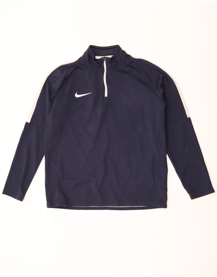 Ανδρική φόρμα αθλητικής φόρμας Nike Dri Fit πουλόβερ με μεσαίο μπλε ναυτικό χρώμα