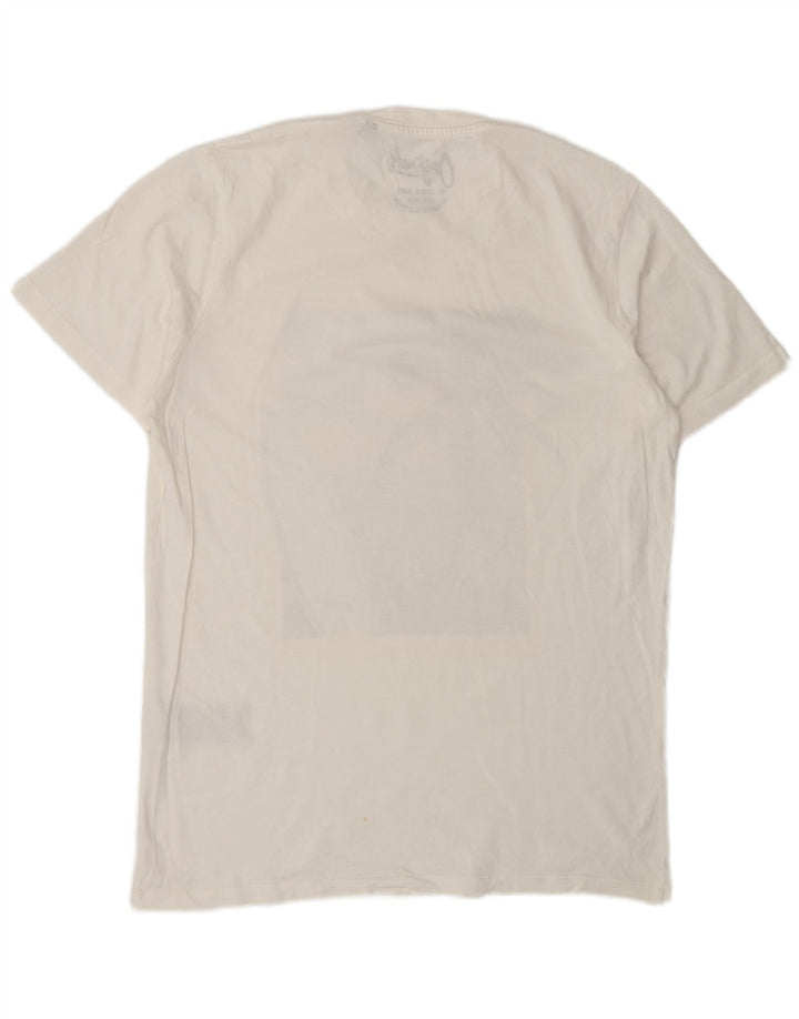 Jack & Jones Ανδρικό γραφικό μπλουζάκι Μπλουζάκι, μεσαίο λευκό βαμβακερό