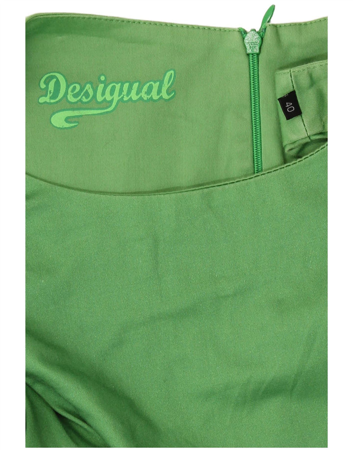 Desigual Γυναικείο Γραφικό Αμάνικο Βασικό Φόρεμα EU 40 Μεσαίο Πράσινο Γεωμετρικό