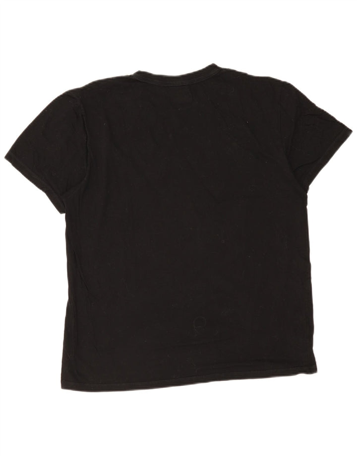 Ανδρικό T-Shirt Fila Top Μεσαίο μαύρο βαμβακερό
