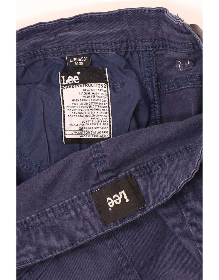 Lee Ανδρικό σορτς casual μεγάλο W36 Navy Blue βαμβακερό