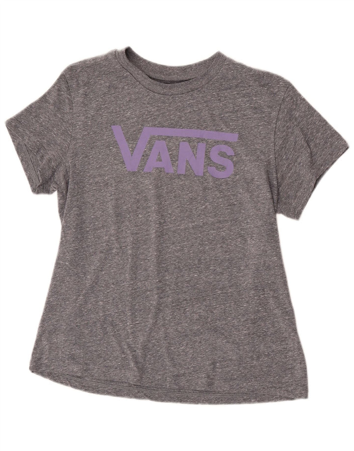 Vans Womens Graphic T-Shirt Top UK 14 Large Grey Flecked
