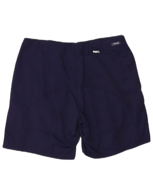 FILA Γυναικείο Σορτς Chino IT 44 Medium W30 Navy Blue Βαμβακερό