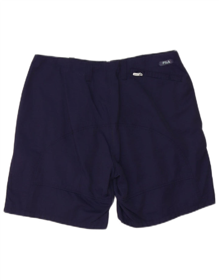 FILA Γυναικείο Σορτς Chino IT 44 Medium W30 Navy Blue Βαμβακερό