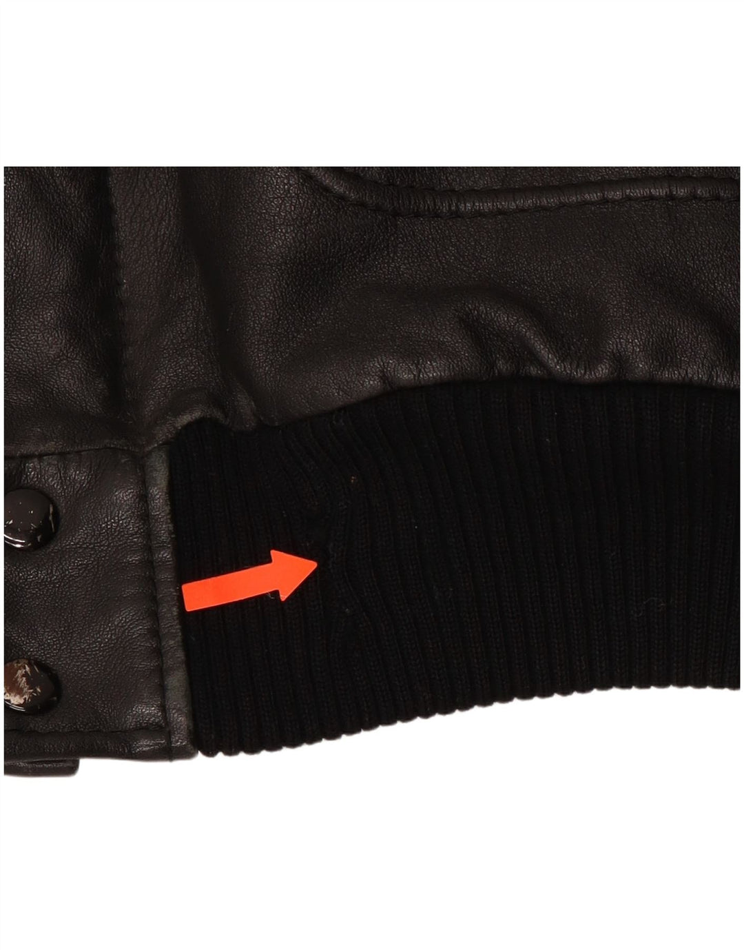 Ανδρικό δερμάτινο τζάκετ VINTAGE Military IT 54 2XL Μαύρο Δερμάτινο