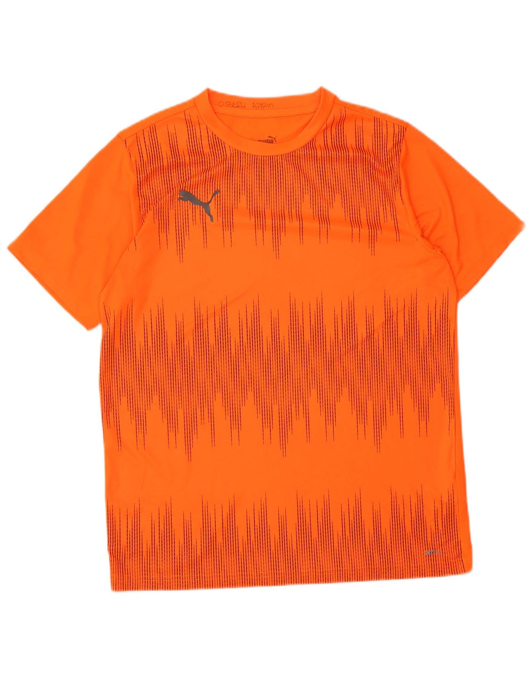 Puma Boys T-Shirt Top 15-16 ετών XL Πορτοκαλί γεωμετρικός πολυεστέρας