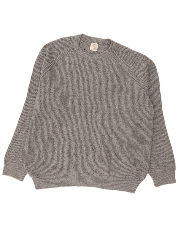 Ανδρικό πουλόβερ Marks & Spencer Crew Neck Jumper 2XL Grey Polyamide