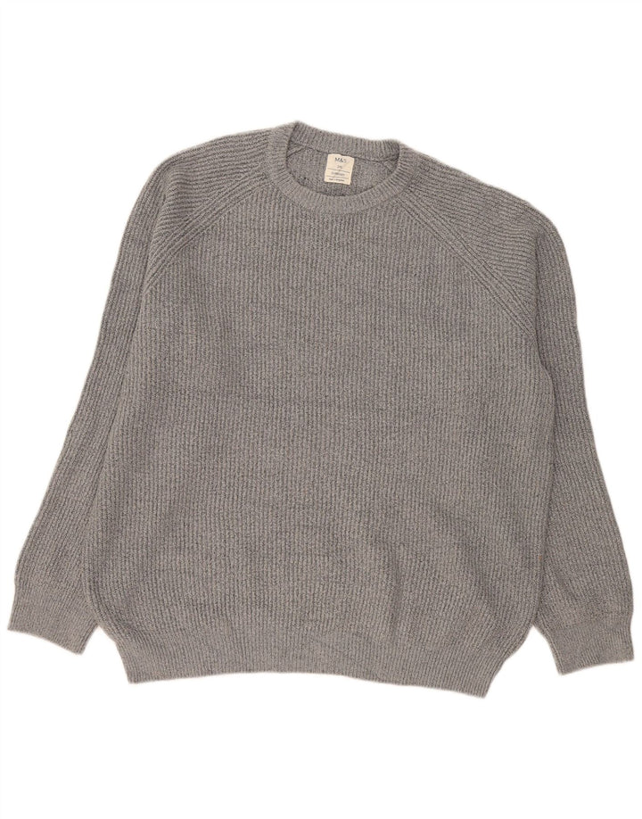 Ανδρικό πουλόβερ Marks & Spencer Crew Neck Jumper 2XL Grey Polyamide