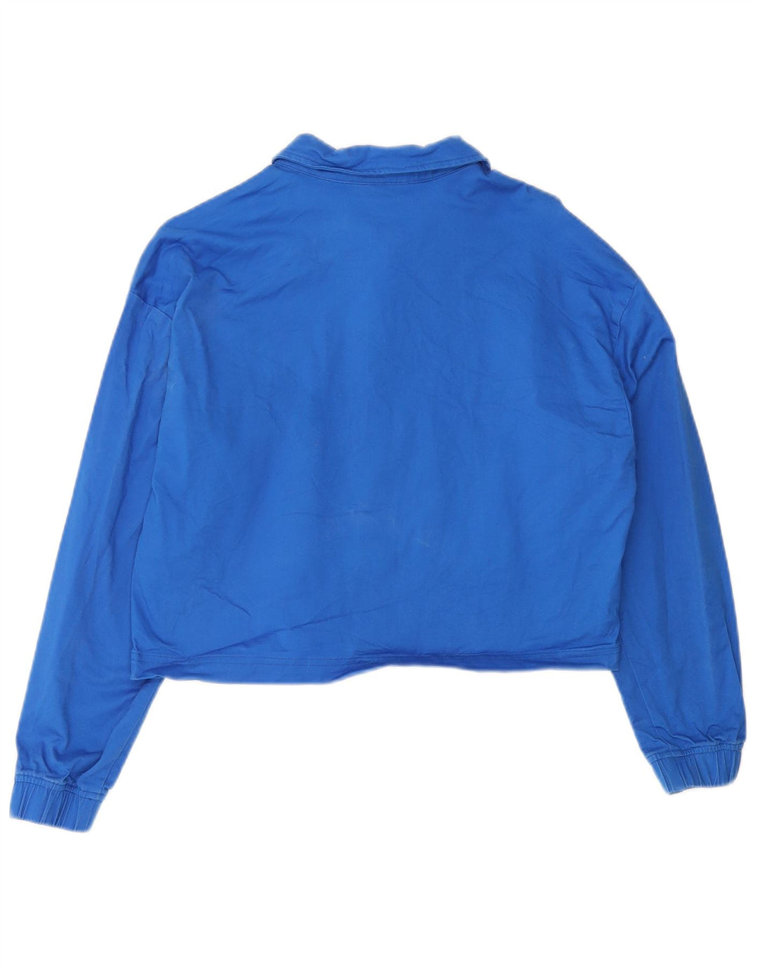 PUMA Γυναικείο Crop Bomber Jacket UK 14 Medium Blue Cotton