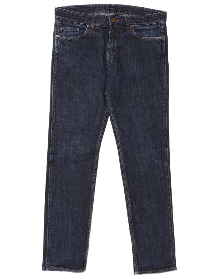 Hugo Boss Γυναικείο Slim Jeans W33 L32 Μπλε βαμβακερό