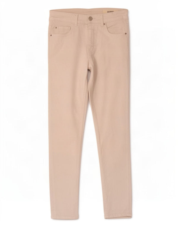 Marks & Spencer Γυναικεία Skinny Jeans UK 8 Small W27 L26 Λευκό βαμβακερό