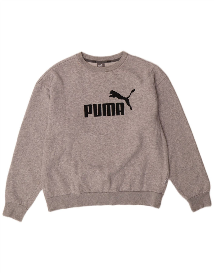 Γυναικείο γραφικό φούτερ PUMA Jumper UK 14 μεσαίο γκρι βαμβακερό