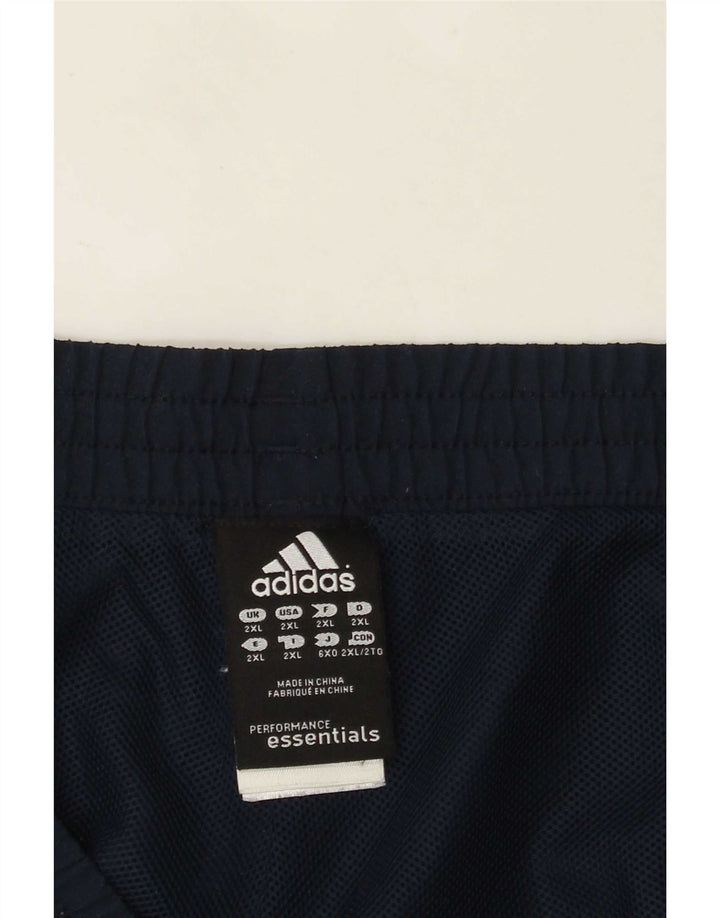 Ανδρικό αθλητικό σορτς Adidas Climalite 2XL Navy Blue Polyester