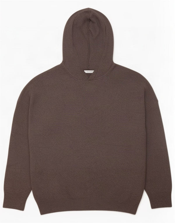 Zara Mens Hooded Jumper Sweater Medium Grey Viscose