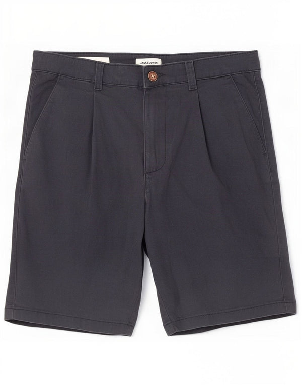 Jack & Jones Womens Regular Fit Chino Shorts Medium W30 Navy Blue Cotton