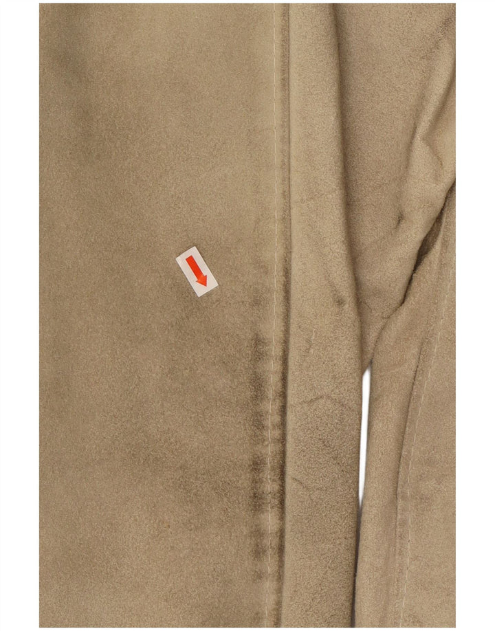 Vintage Ανδρικό Suede Jacket IT 48 Medium Beige Leather