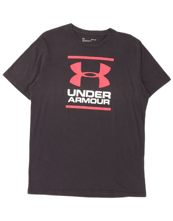 Ανδρικό γραφικό μπλουζάκι Under Armour Top Μεσαίο Μαύρο