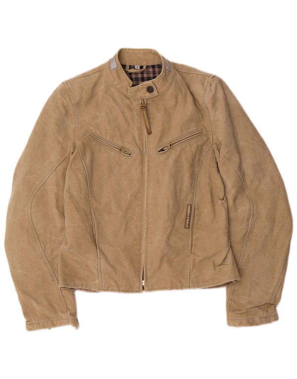 Tucano Urbano Γυναικείο Μπουφάν Racer UK 10 Small Beige βαμβακερό