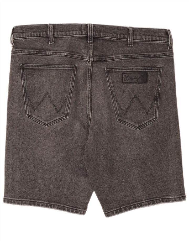 Ανδρικό τζιν σορτς Wrangler με κανονική εφαρμογή W34 μεγάλο γκρι βαμβακερό