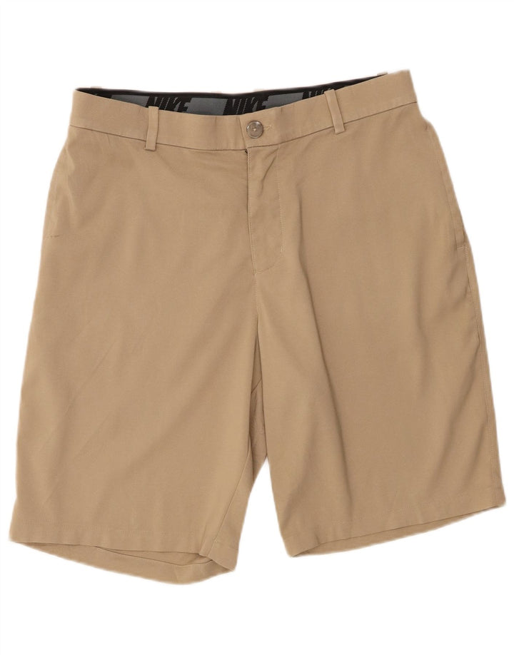 Ανδρικό σορτς chino Nike W32 από μεσαίο μπεζ πολυεστέρα