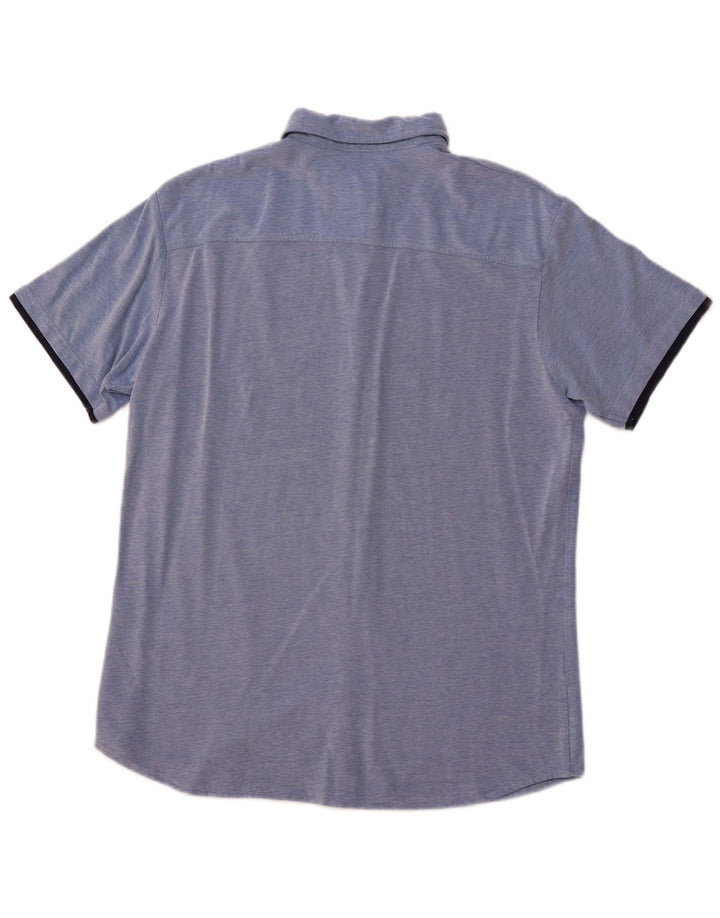 JACK & JONES Ανδρικό πουκάμισο Slim Fit XL Μπλε βαμβακερό