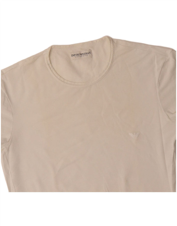 EMPORIO ARMANI Γυναικείο T-Shirt Top UK 10 Small White