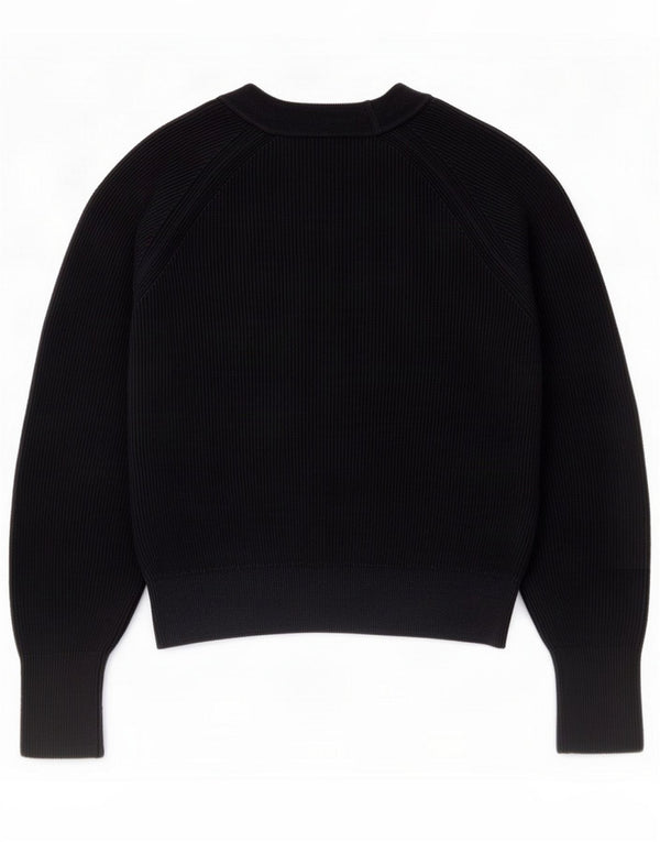 Cos Womens Crop Cardigan πουλόβερ UK 10 Small Navy Blue Cotton