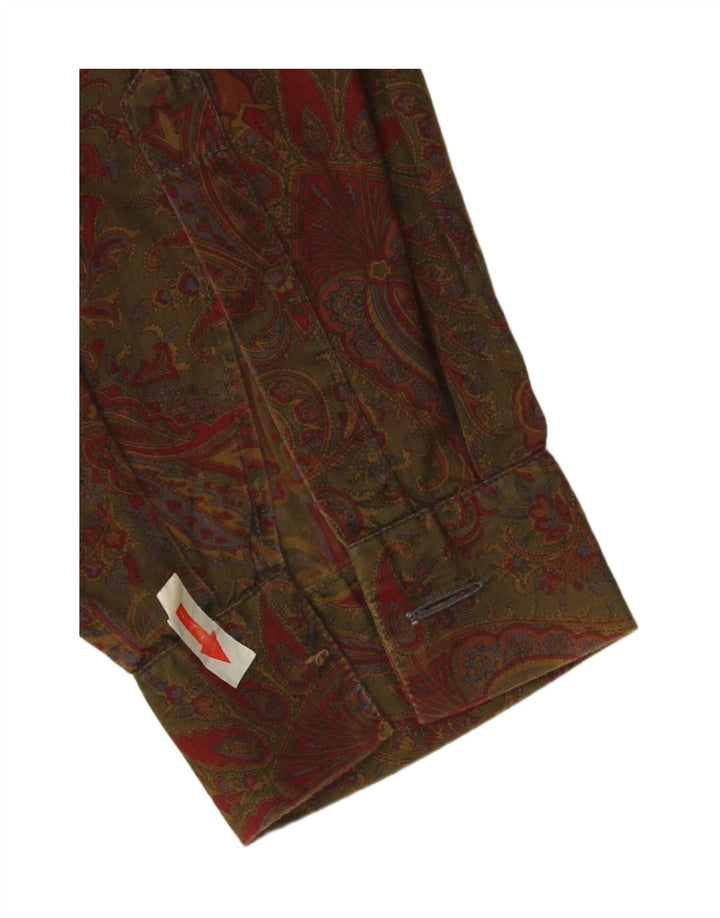 Calbros Γυναικείο πουλόβερ Πουκάμισο IT 44 Medium Khaki Paisley Βαμβακερό