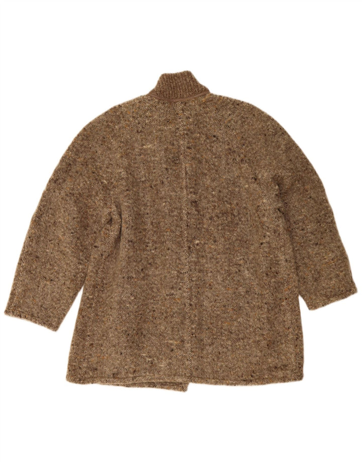 Vintage γυναικείο πανωφόρι UK 14 Large Beige Flecked