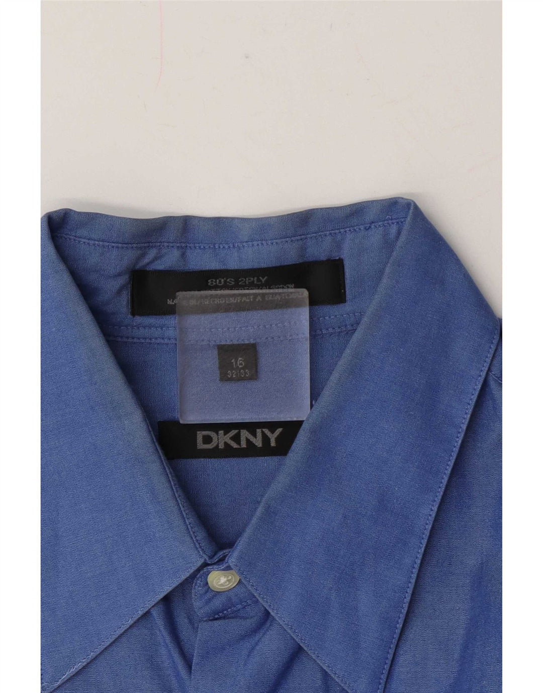 Ανδρικό πουκάμισο Dkny 16 Large Μπλε Βαμβακερό