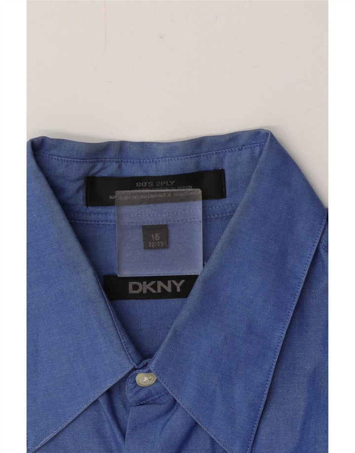 Ανδρικό πουκάμισο Dkny 16 Large Μπλε Βαμβακερό