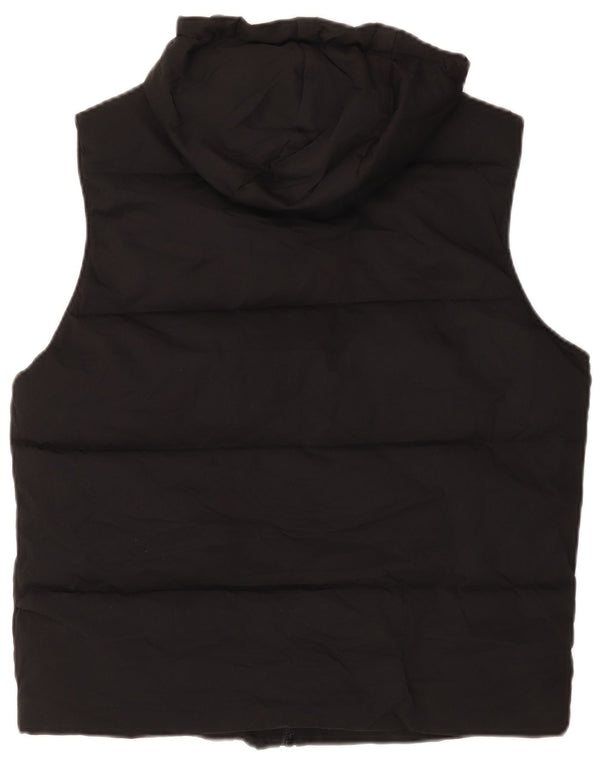 Zara Ανδρική κουκούλα με επένδυση Gilet UK 38 Μεσαίου Μαύρου Πολυεστέρα