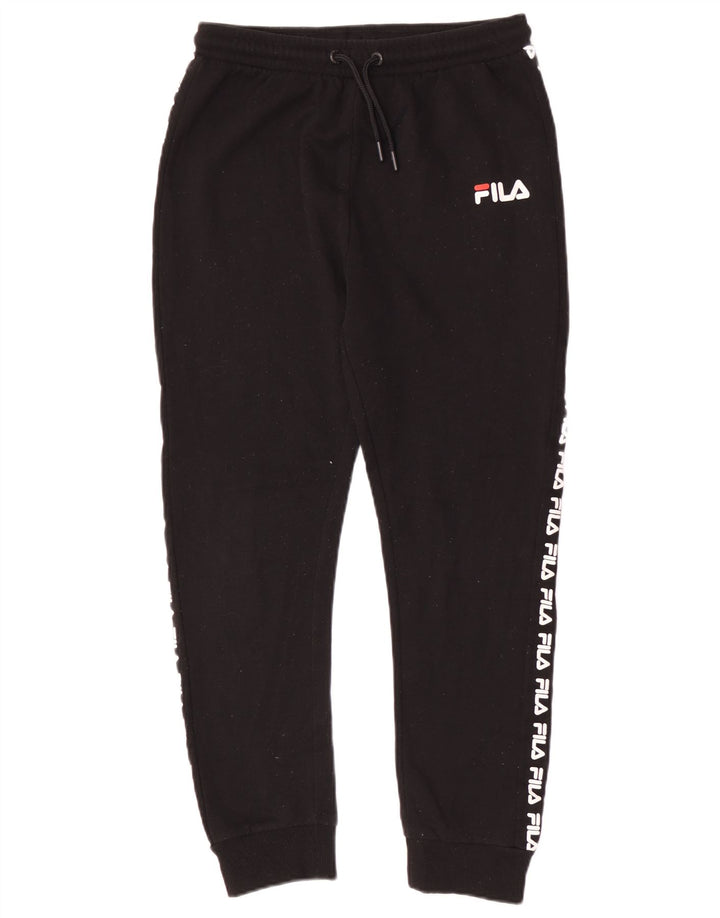 Fila Boys Graphic αθλητική φόρμα παντελόνι Joggers 13-14 ετών μαύρο πολυεστέρα