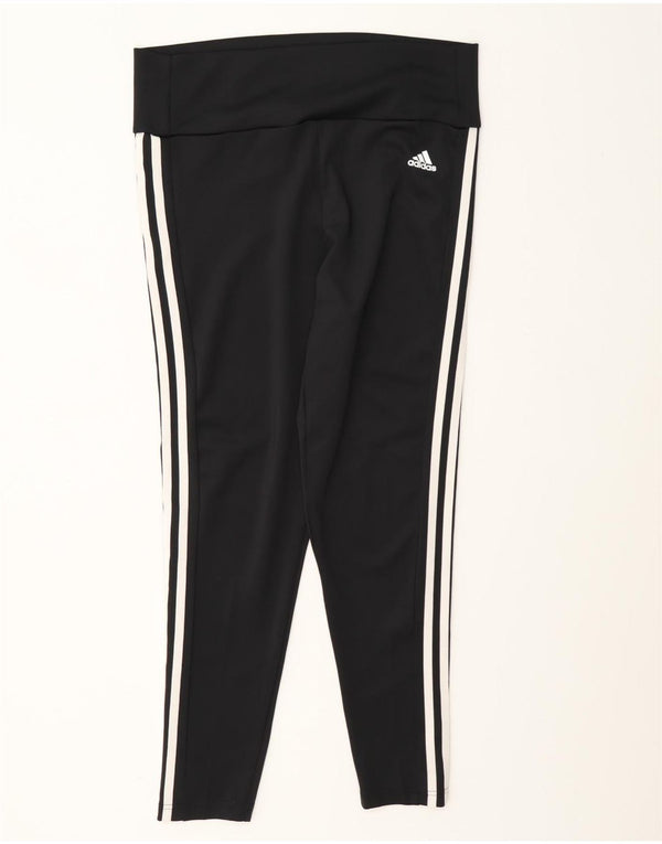 Adidas Γυναικεία κολάν Aeroready UK 16/18 μεγάλο μαύρο πολυεστέρα