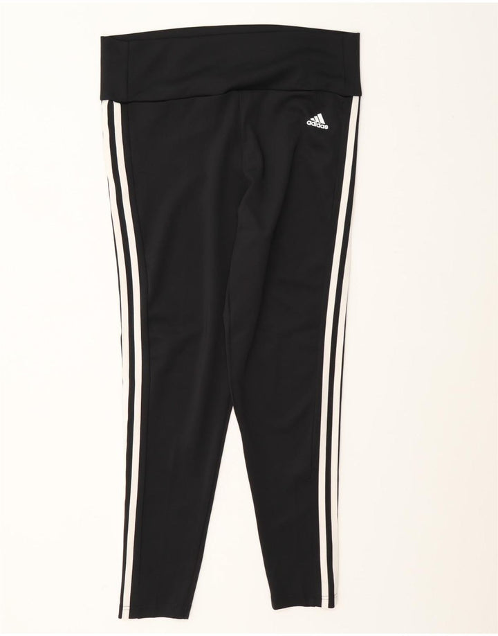 Adidas Γυναικεία κολάν Aeroready UK 16/18 μεγάλο μαύρο πολυεστέρα
