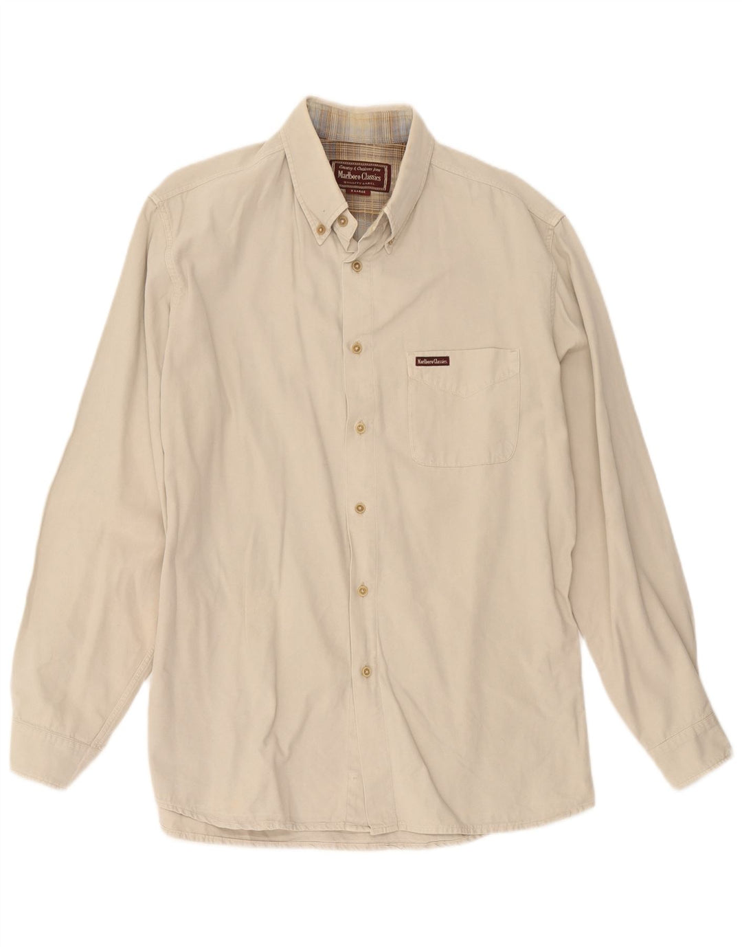 Ανδρικό πουκάμισο Marlboro Classics XL Beige
