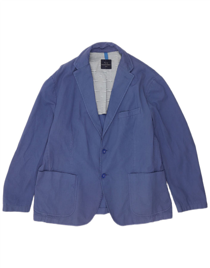 Harmont & Blaine Ανδρικό σακάκι 2 κουμπιών UK 42 XL Μπλε βαμβακερό