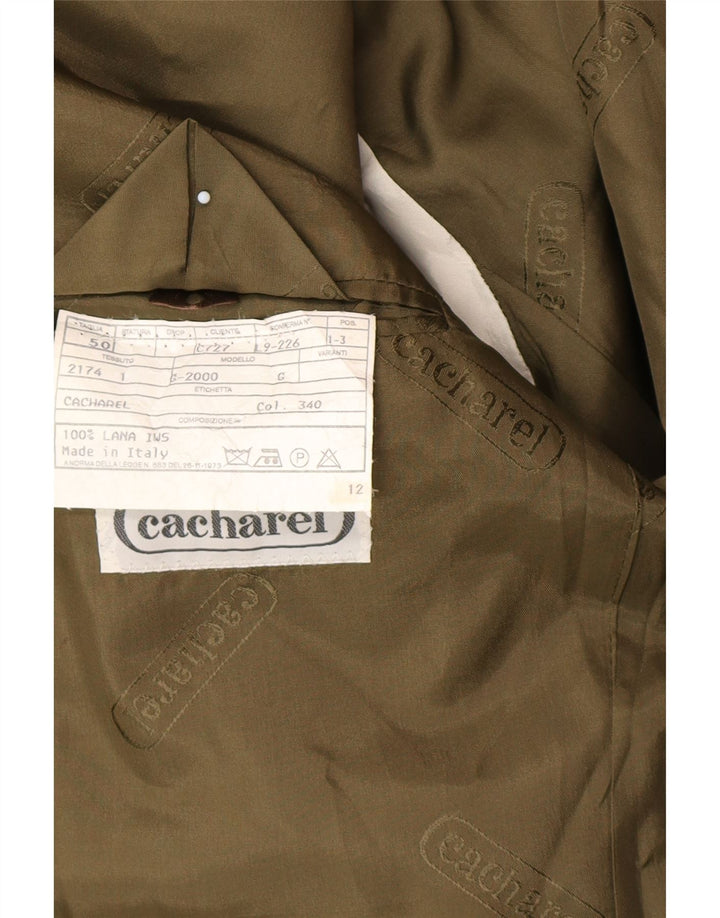 Cacharel Ανδρικό τζάκετ Blazer 2 κουμπιών IT 50 Large Khaki Wool