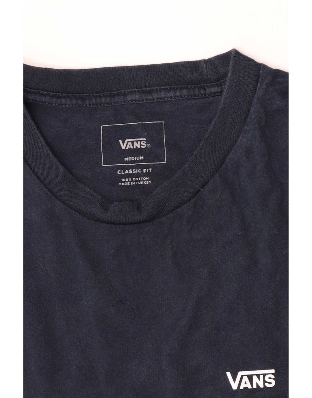 Ανδρικό T-Shirt Vans Κλασική Εφαρμογή Τοπ μεσαίο μπλε ναυτικό βαμβακερό