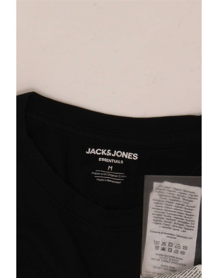 Jack & Jones Ανδρικό T-Shirt Top Μεσαίο μαύρο βαμβακερό