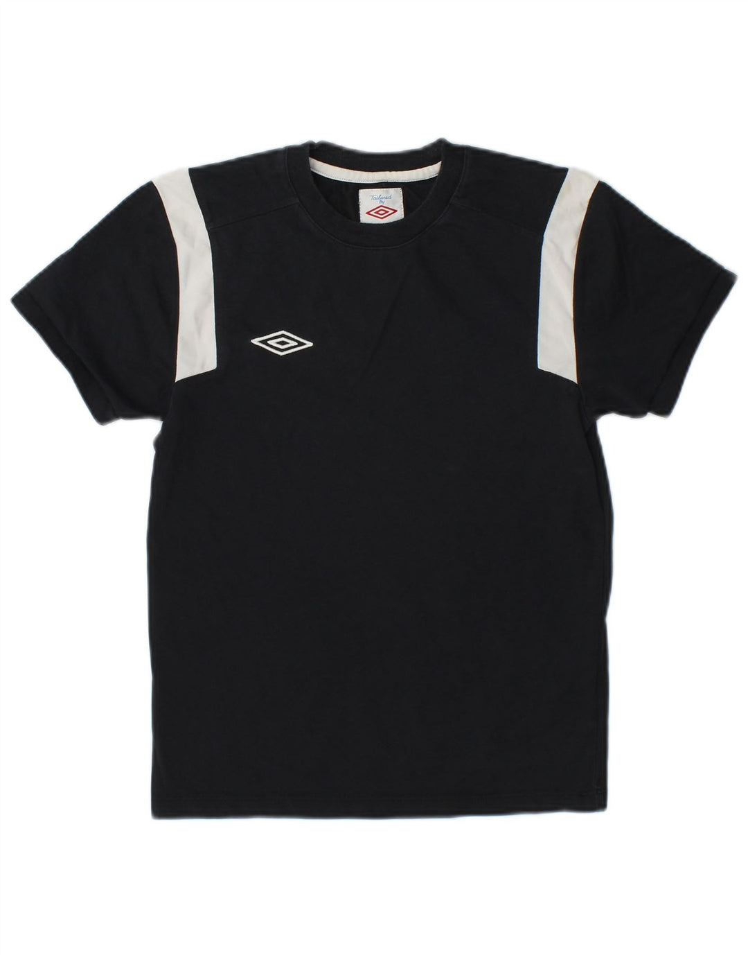 T-Shirt Umbro Boys Top 9-10 ετών, μεσαίο μαύρο χρώμα, βαμβακερό