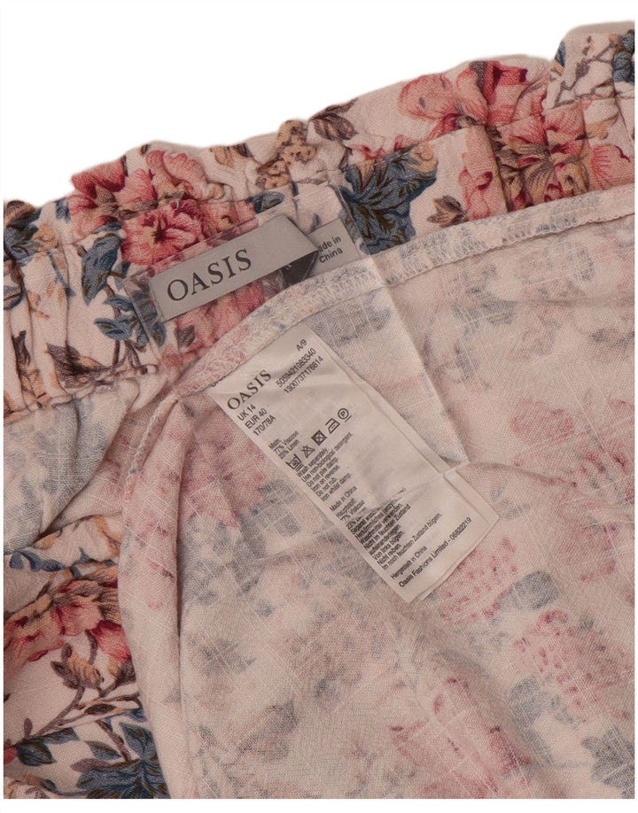 Γυναικεία Midi Φούστα Oasis UK 14 Medium W30 Πολύχρωμη φλοράλ βισκόζη