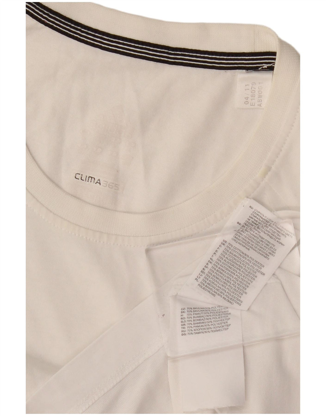 Ανδρικό T-Shirt Adidas Clima 365 Τοπ μεσαίο λευκό βαμβακερό