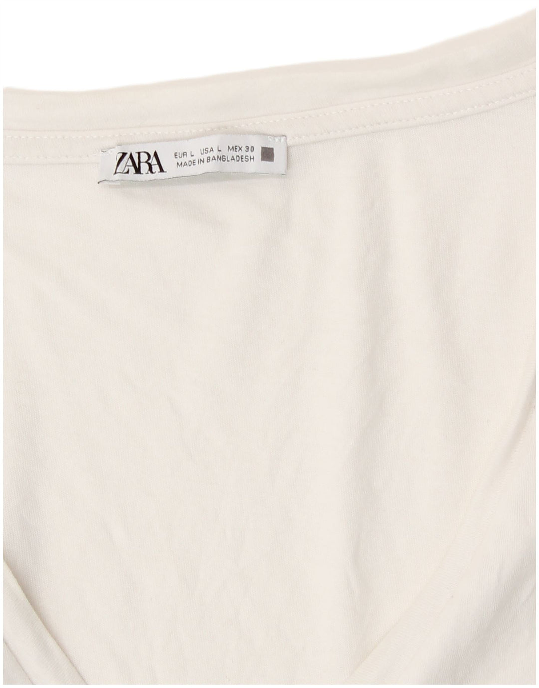 Zara Γυναικείο T-Shirt Top UK 16 Large White