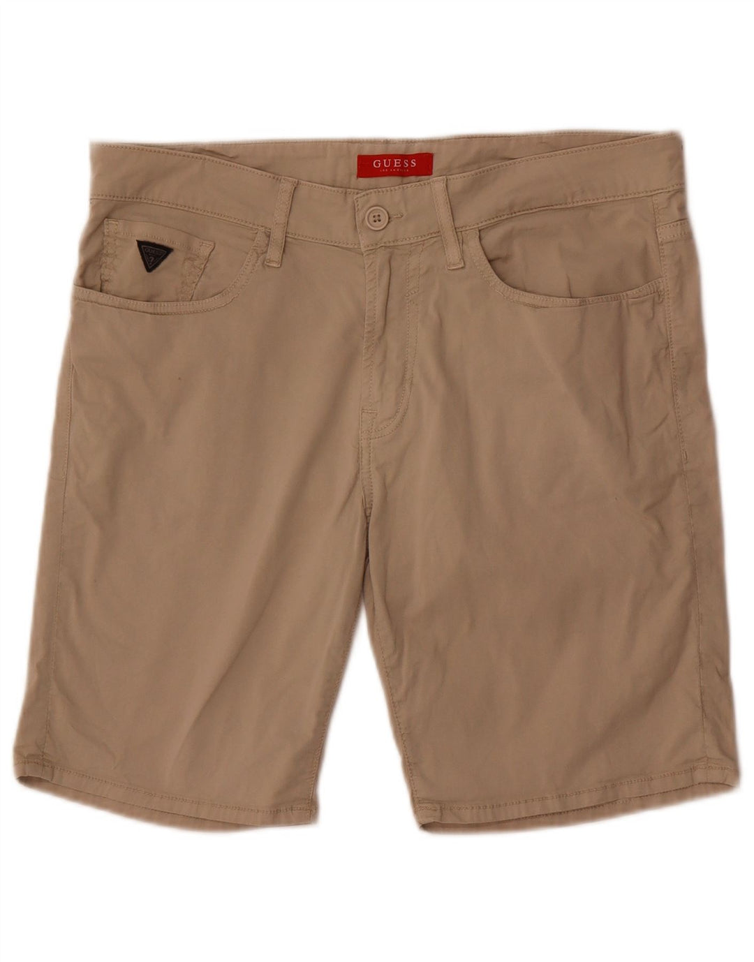 Ανδρικό casual σορτς Guess W34 μεγάλο μπεζ βαμβακερό