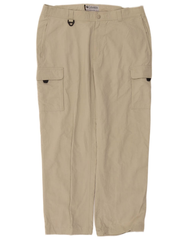 Ανδρικό ίσιο παντελόνι Cargo Columbia Medium W30 L28 Beige Nylon