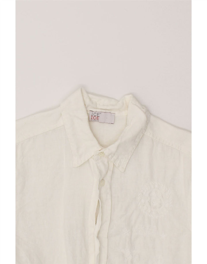 ICEBERG Boys Graphic Shirt 10-11 Years Off White Vintage Iceberg and Second-Hand Iceberg from Messina Hembry 