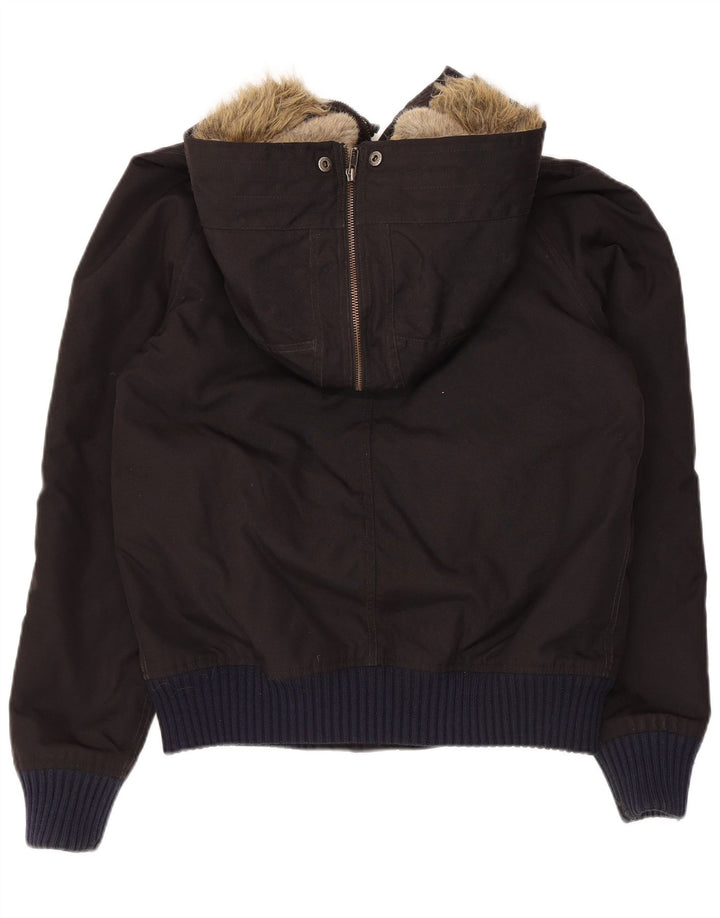 Woolrich γυναικείο μπουφάν με κουκούλα Bomber padded UK 14 Large Black Nylon
