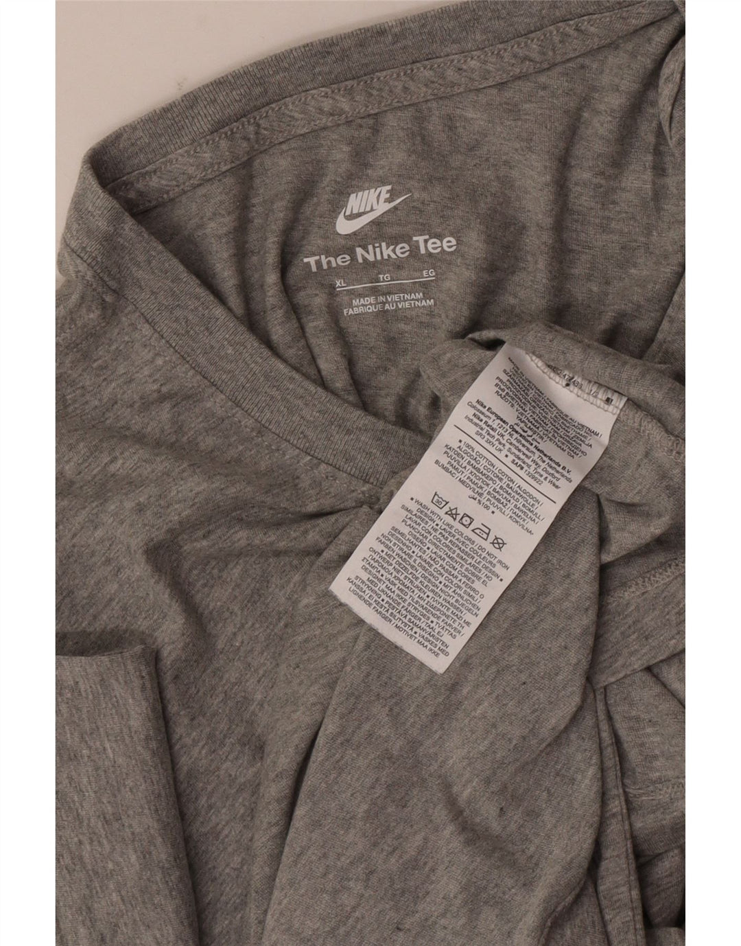 Ανδρικό T-Shirt Nike τοπ XL, βαμβακερό γκρι