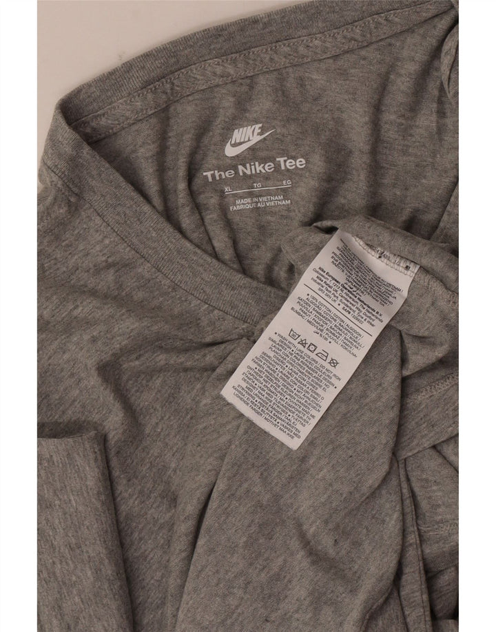 Ανδρικό T-Shirt Nike τοπ XL, βαμβακερό γκρι